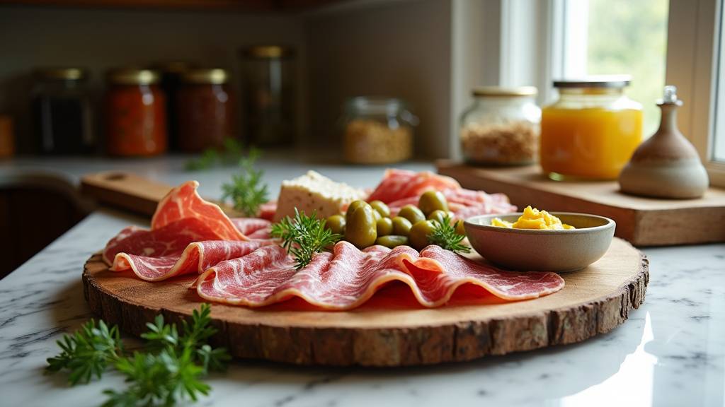 Plateau de charcuteries et fromages pour un événement traiteur