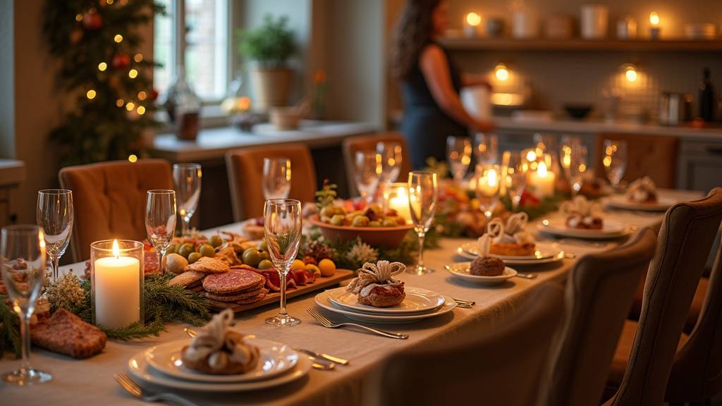 Catalogue traiteur E.Leclerc avec présentation de plats pour événements festifs