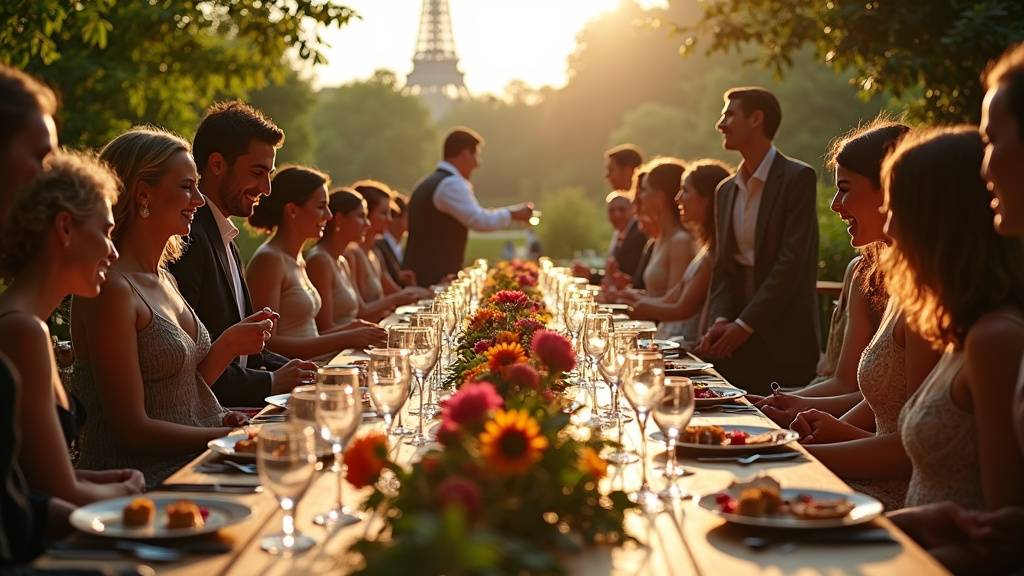 Un assortiment de charcuteries fines et de fromages présentés élégamment pour un événement d'entreprise à Paris.