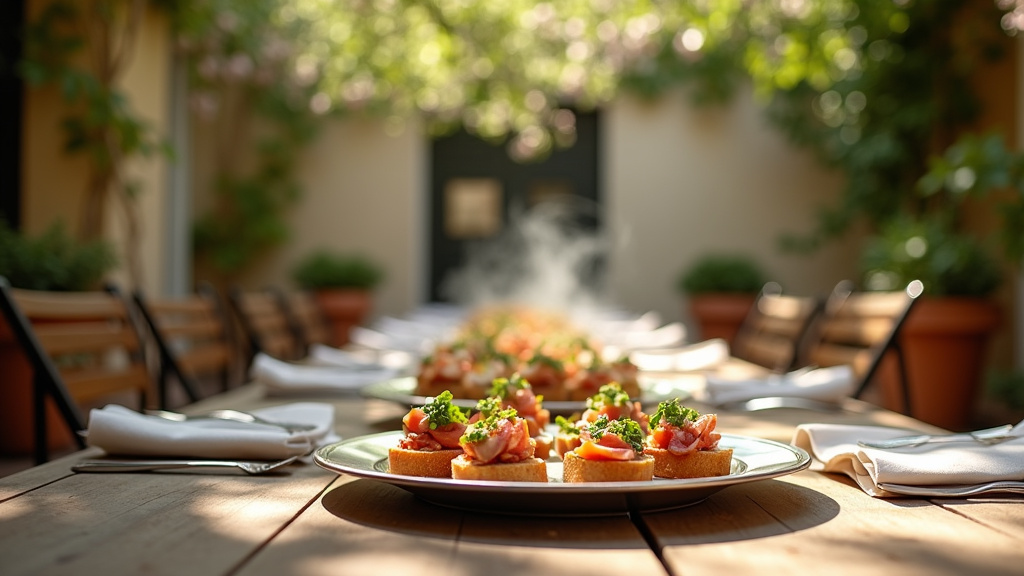 Équipe de chefs du traiteur Convivium à l'œuvre dans leur cuisine lyonnaise pour préparer un événement en Vieux-Lyon