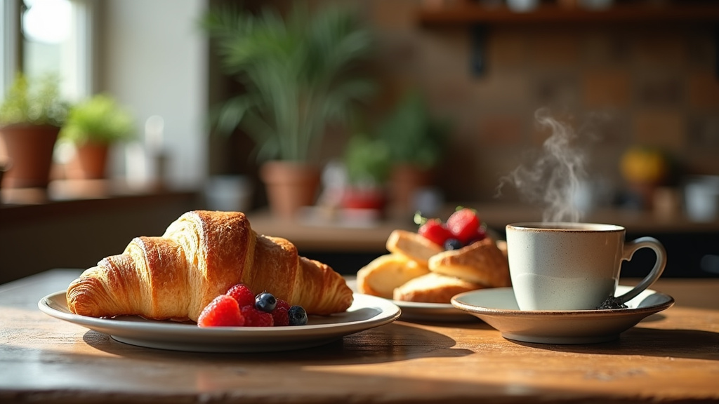 Pâtisseries artisanales colorées exposées dans une vitrine en verre