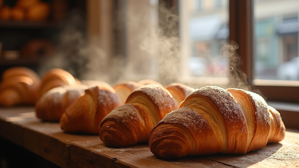 Façade de la Maison Pochat à Lyon, place Carnot, avec son enseigne en bois et ses grandes vitrines remplies de pâtisseries colorées