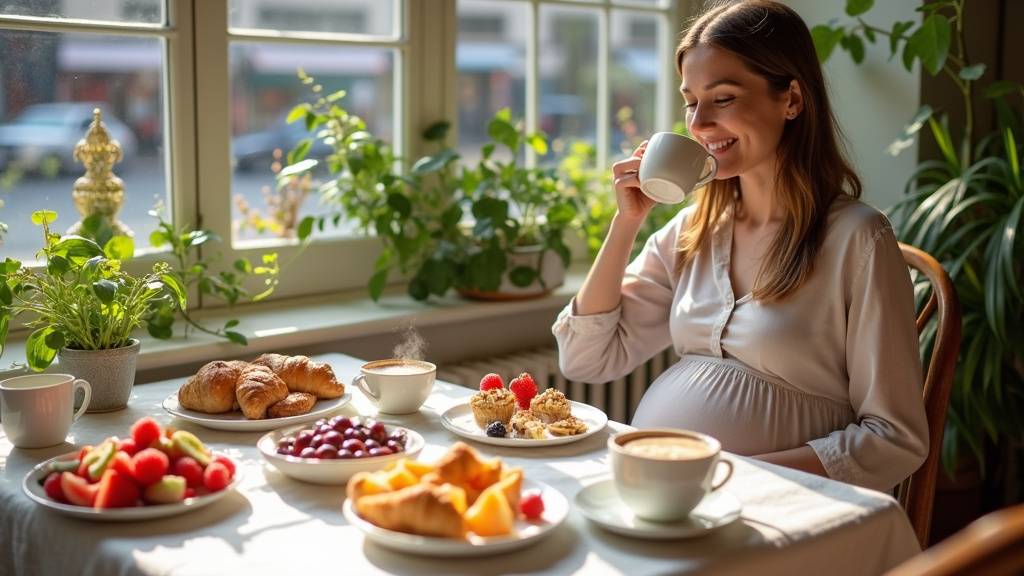 Intérieur lumineux d'un restaurant parisien avec des produits bio en évidence