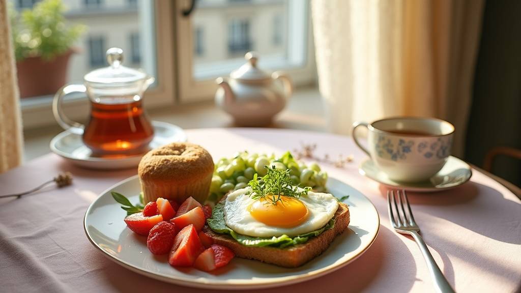 Plat de pâtes maison avec légumes de saison dans un restaurant parisien