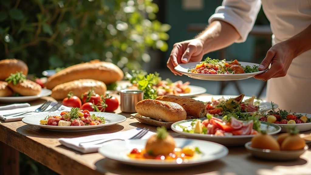 Préparation artisanale des produits Ravalec Traiteur dans leurs cuisines