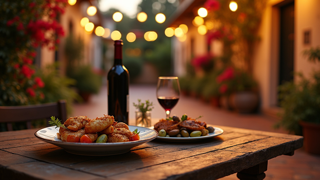 Service de table élégant au restaurant The Kikar avec plats traditionnels casher