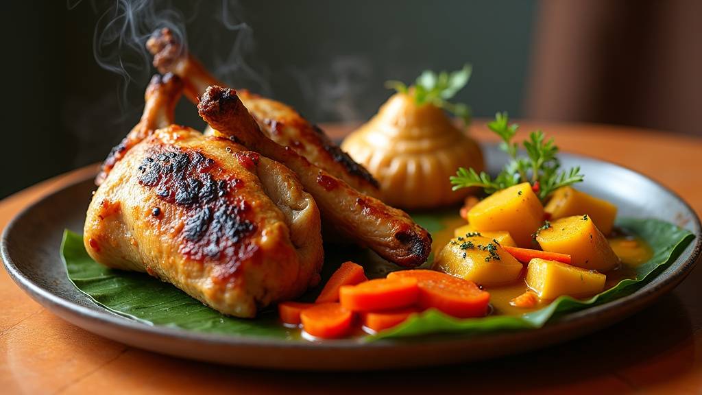 Desserts antillais traditionnels avec mont blanc coco et doucelettes