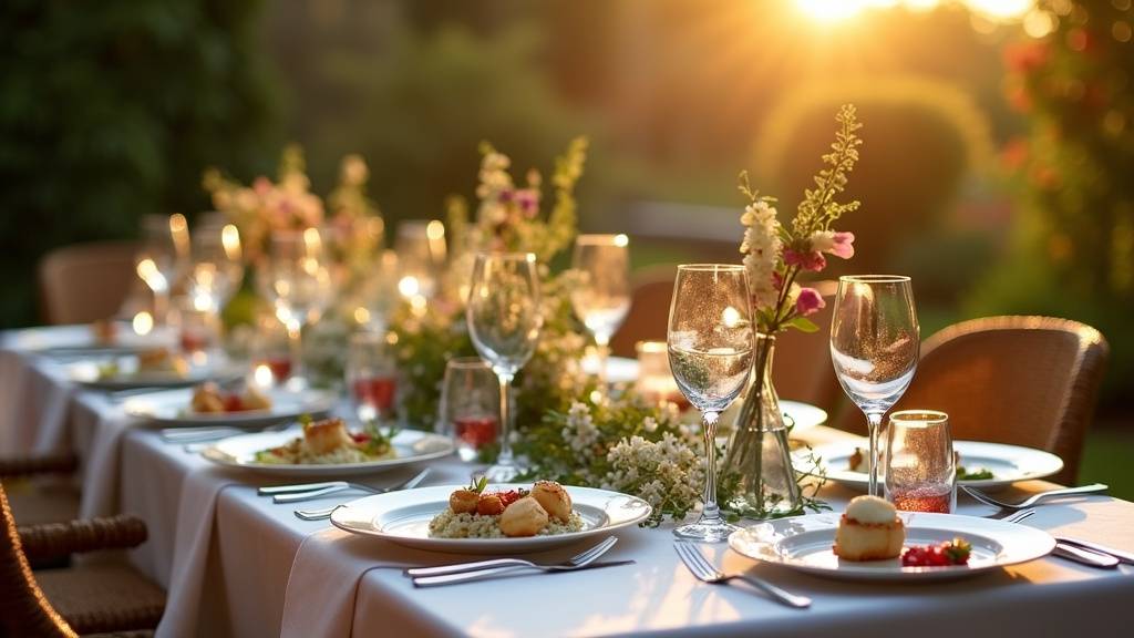 Préparation minutieuse des plats par un traiteur haut de gamme